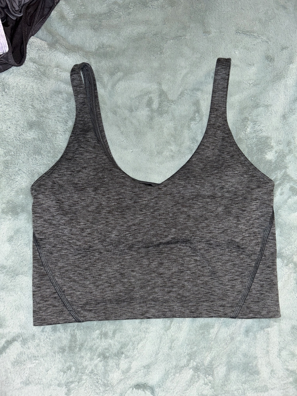 Gilly Hicks Heather Charcoal Seamless Tank Bralette